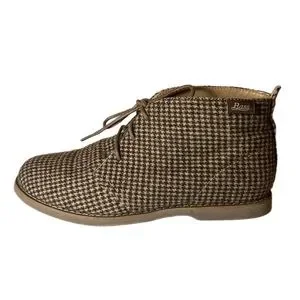 G.H Bass & Co. Brown Houndstooth Booties GH Bass Co Womens Sz 7 Cali Wedge Ankle Chukka Bootie Plaid  main image 4